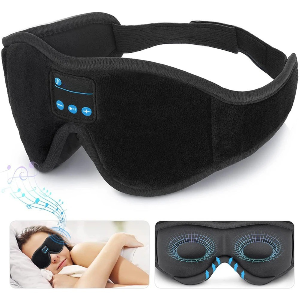 casque de sommeil bluetooth 3D noir