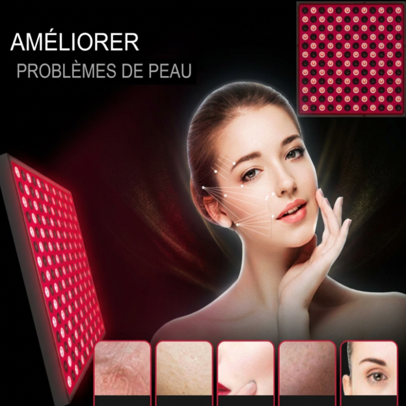 Panneau LED rouge pour visage – Image 2