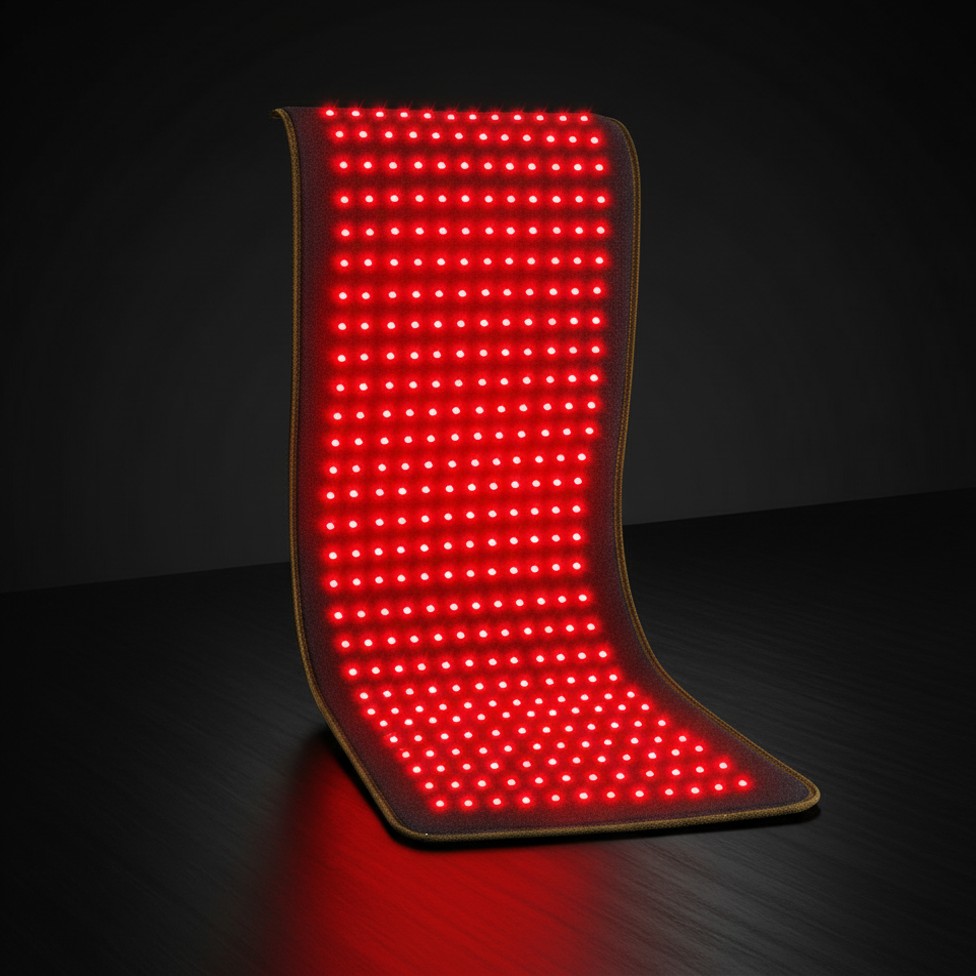 Tapis chauffant thérapie lumière rouge
