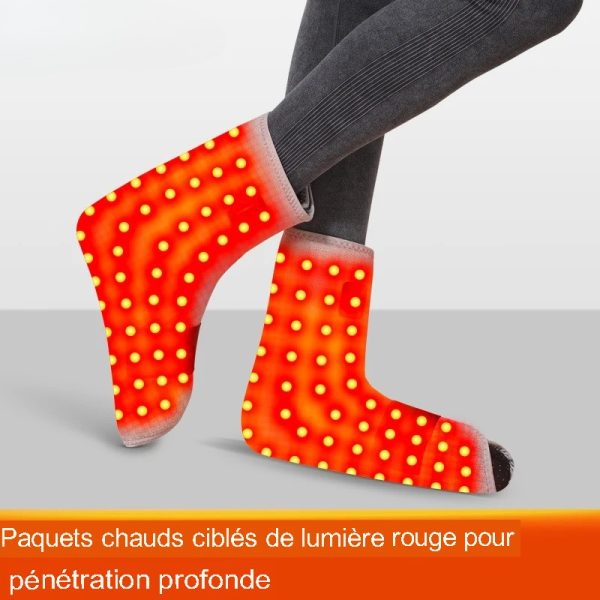 bandage chauffant rouge cheville