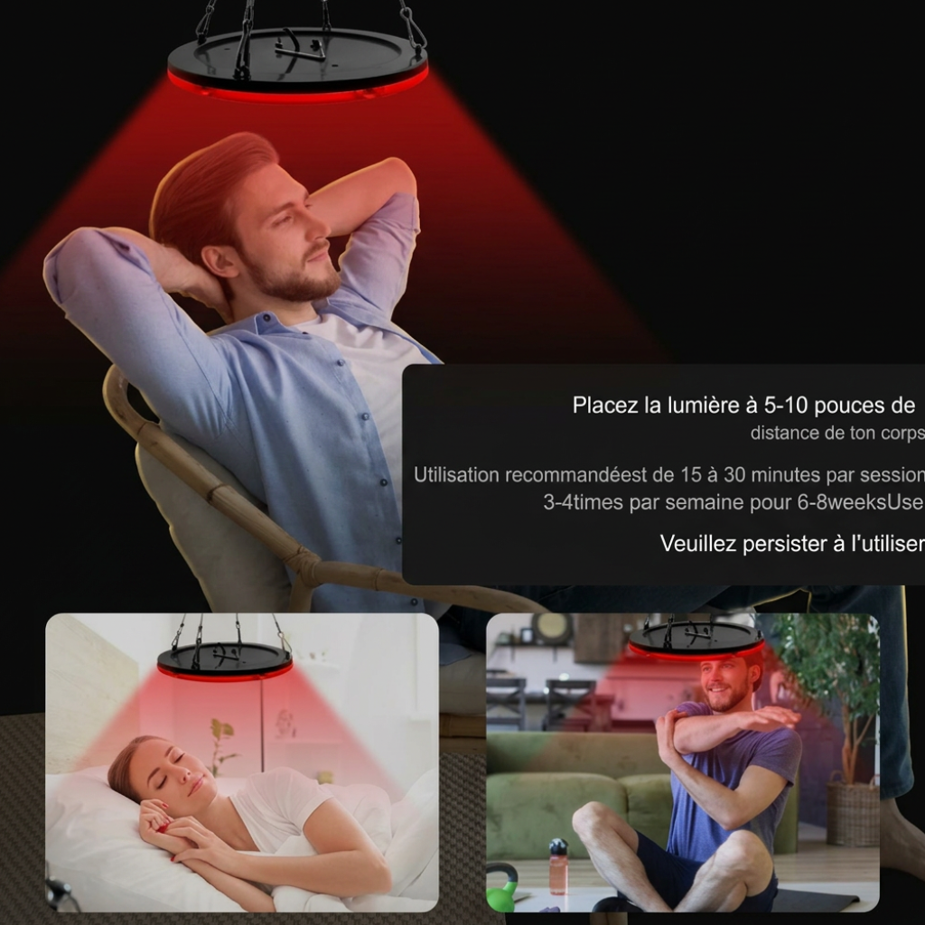 Panneau lumière rouge pour la beauté – Image 5