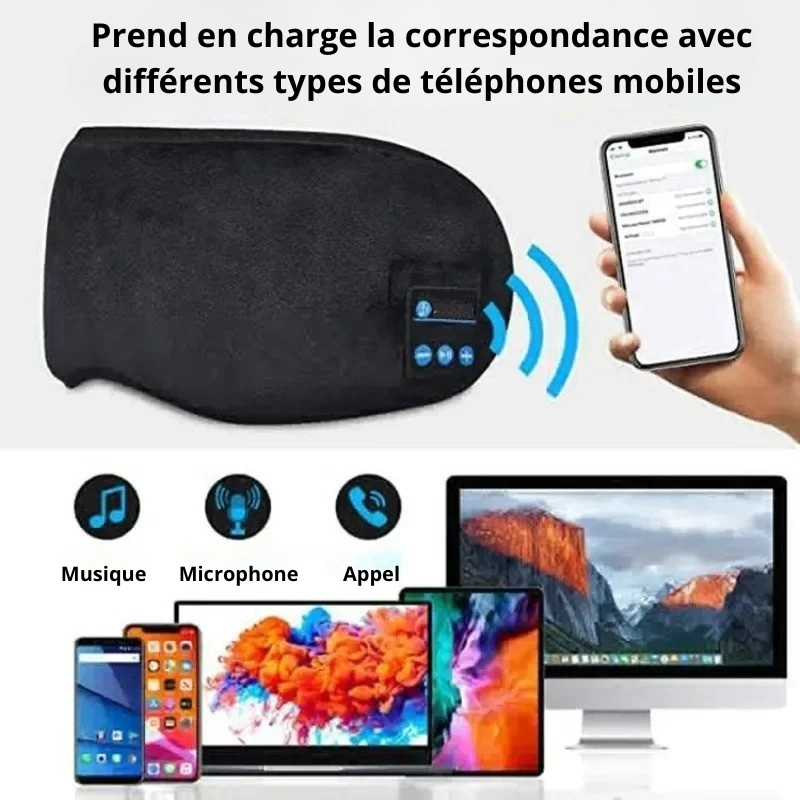 Masque Sommeil Écouteurs Intégrés – Image 6