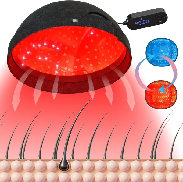 casque à diodes laser pour la pousse des cheveux