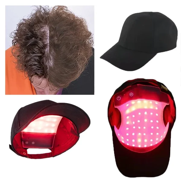 chapeau de thérapie par la lumière rouge