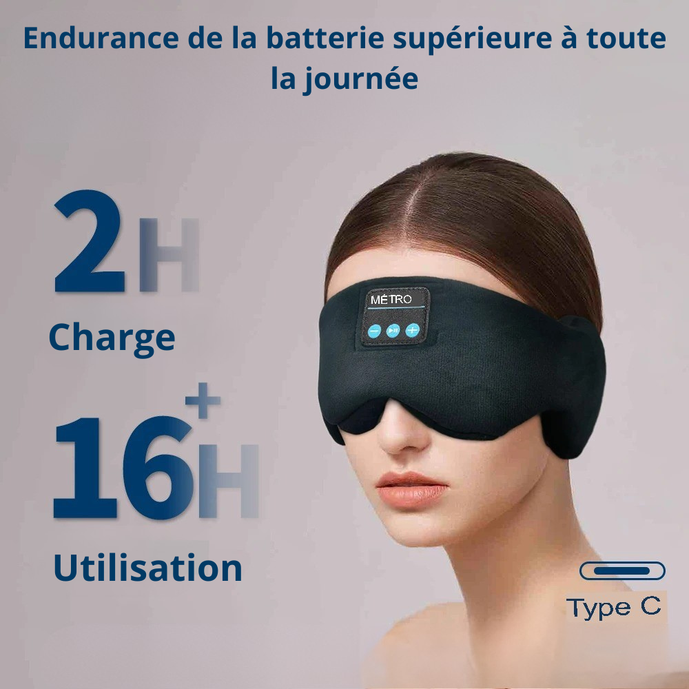 Masque Sommeil Bluetooth Unisexe – Image 3