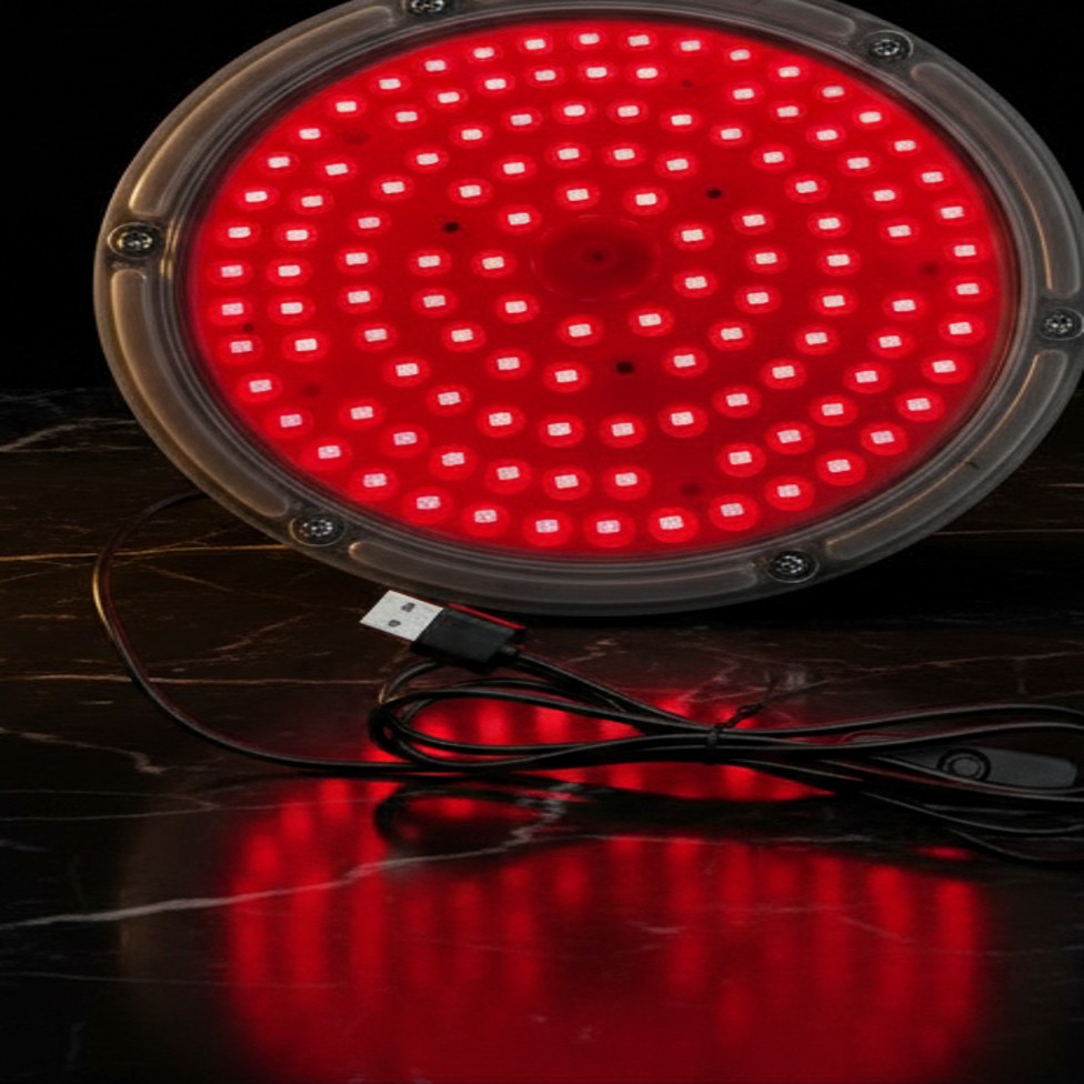 Panneau lumière rouge pour la beauté