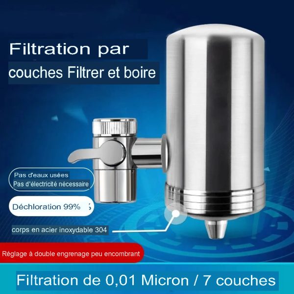 filtre eau inox robinet