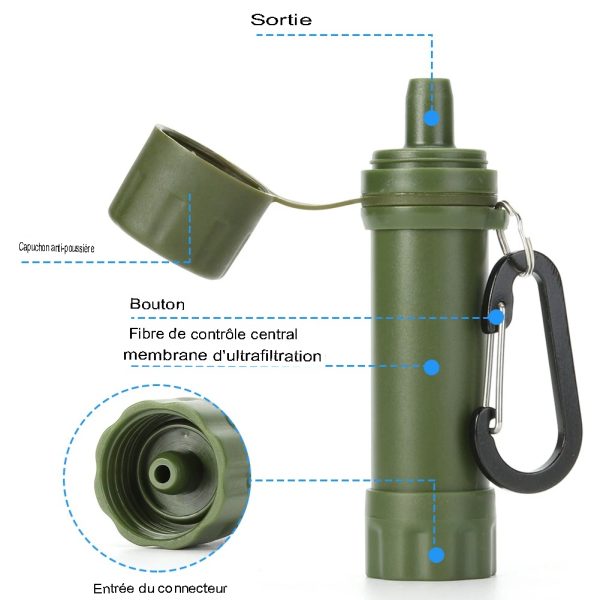 kit de purification d'eau camping