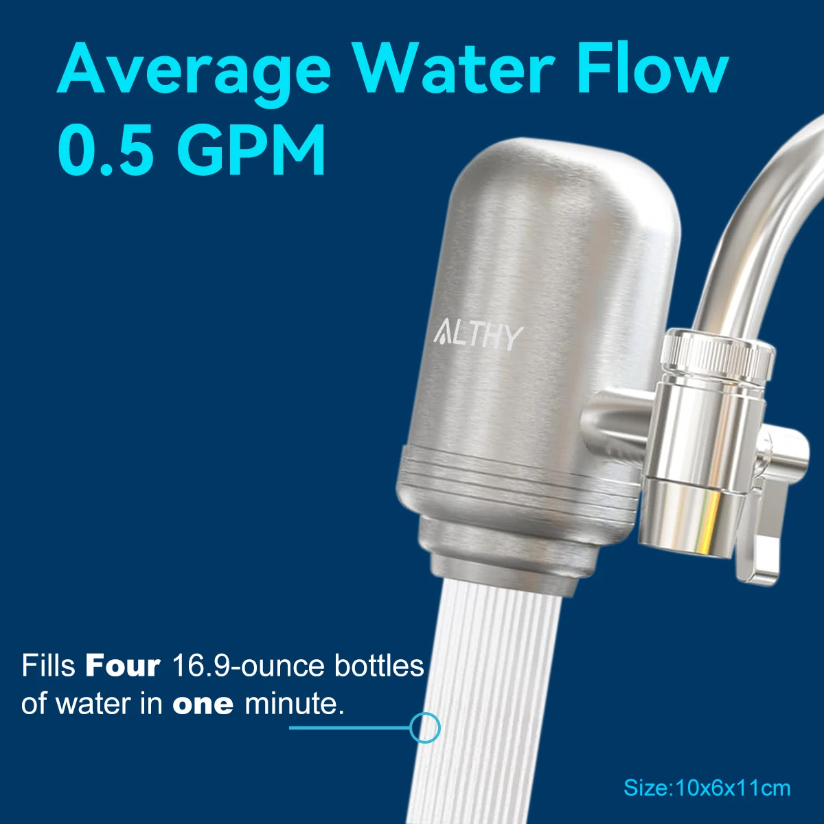 Aqua Tap — Filtre à eau de robinet inox – Image 2